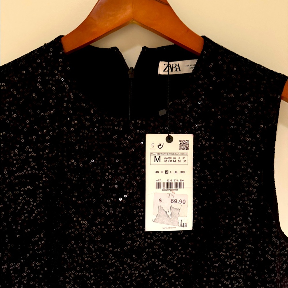 Glitter mini black